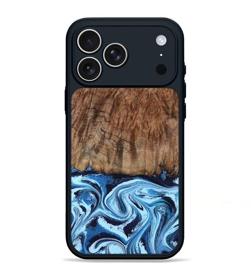 iPhone 17 Pro Max Wood Phone Case - Lorelei (Blue, 794030)