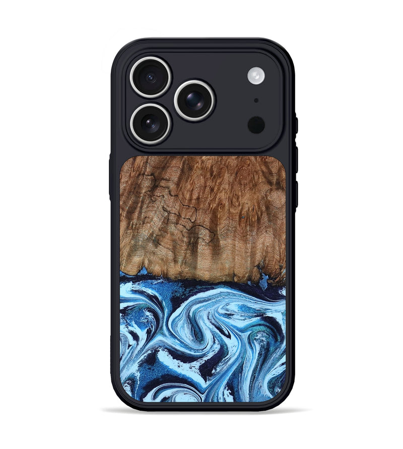 iPhone 17 Pro Wood Phone Case - Lorelei (Blue, 794030)