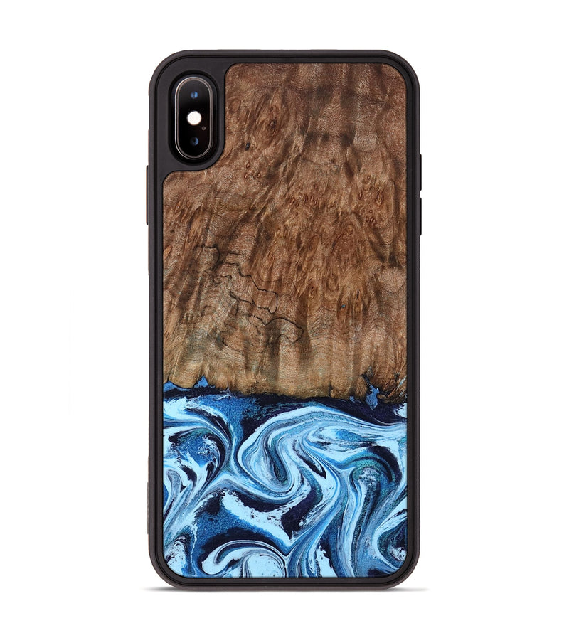 iPhone Xs Max Wood Phone Case - Lorelei (Blue, 794030)