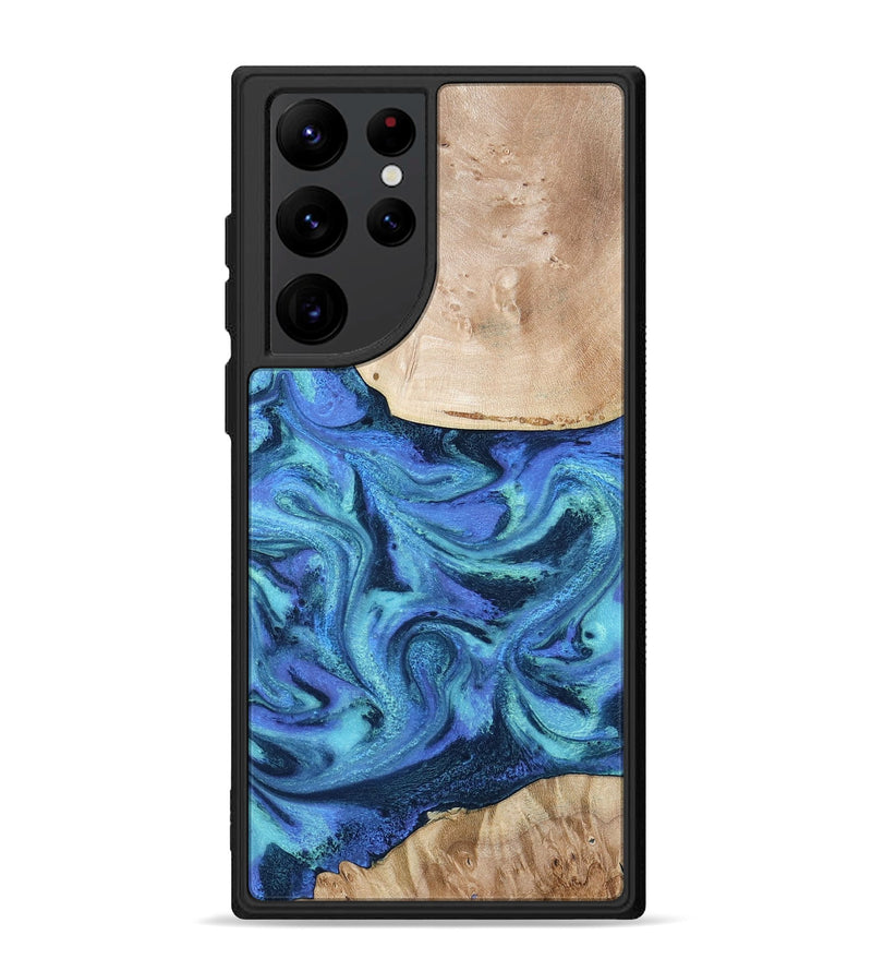 Galaxy S22 Ultra Wood Phone Case - Delmar (Blue, 794031)