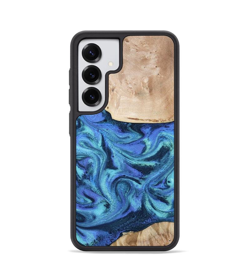 Galaxy S25 Wood Phone Case - Delmar (Blue, 794031)