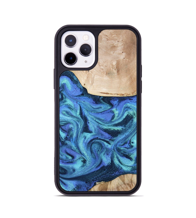 iPhone 11 Pro Wood Phone Case - Delmar (Blue, 794031)