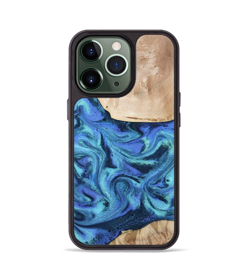 iPhone 13 Pro Wood Phone Case - Delmar (Blue, 794031)