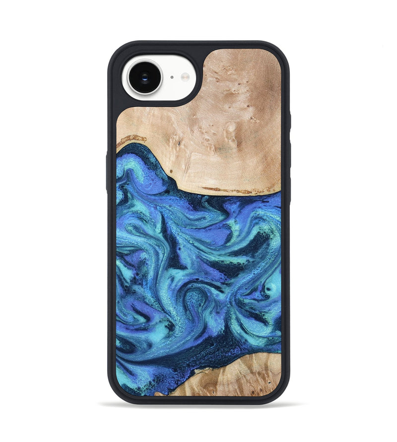 iPhone 16e Wood Phone Case - Delmar (Blue, 794031)
