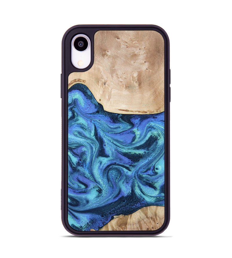 iPhone Xr Wood Phone Case - Delmar (Blue, 794031)