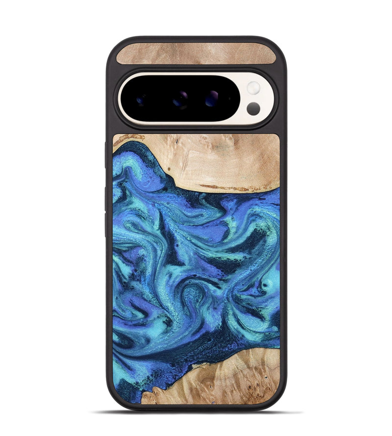 Pixel 9 Wood Phone Case - Delmar (Blue, 794031)