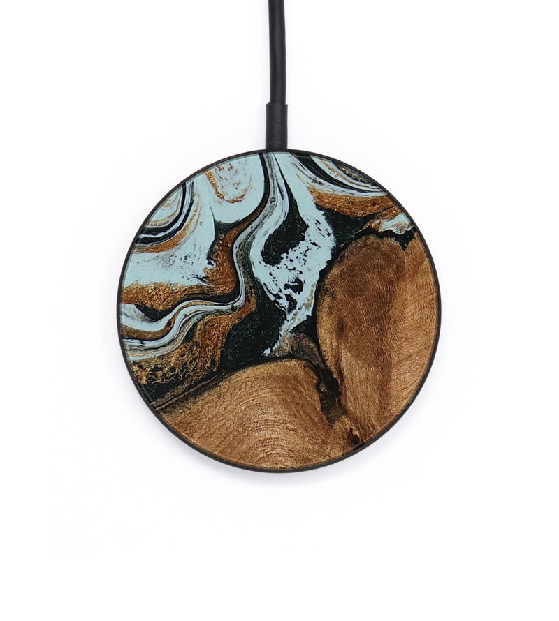 Circle Wood Wireless Charger - Jorja (Green, 794041)