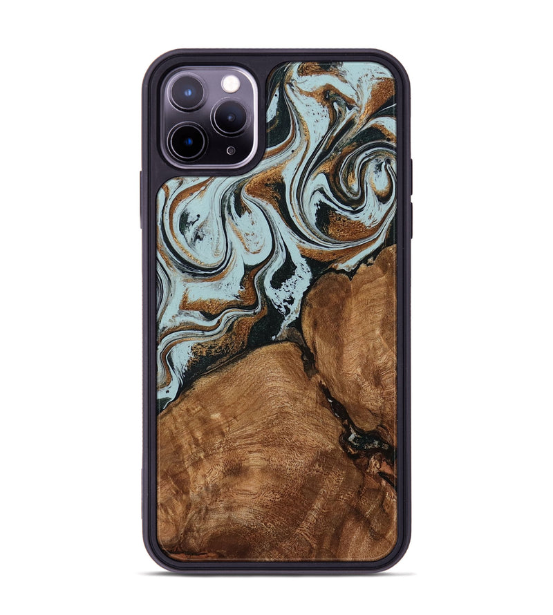 iPhone 11 Pro Max Wood Phone Case - Jorja (Green, 794041)