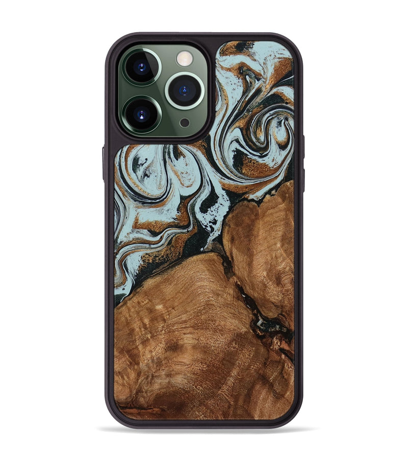 iPhone 13 Pro Max Wood Phone Case - Jorja (Green, 794041)