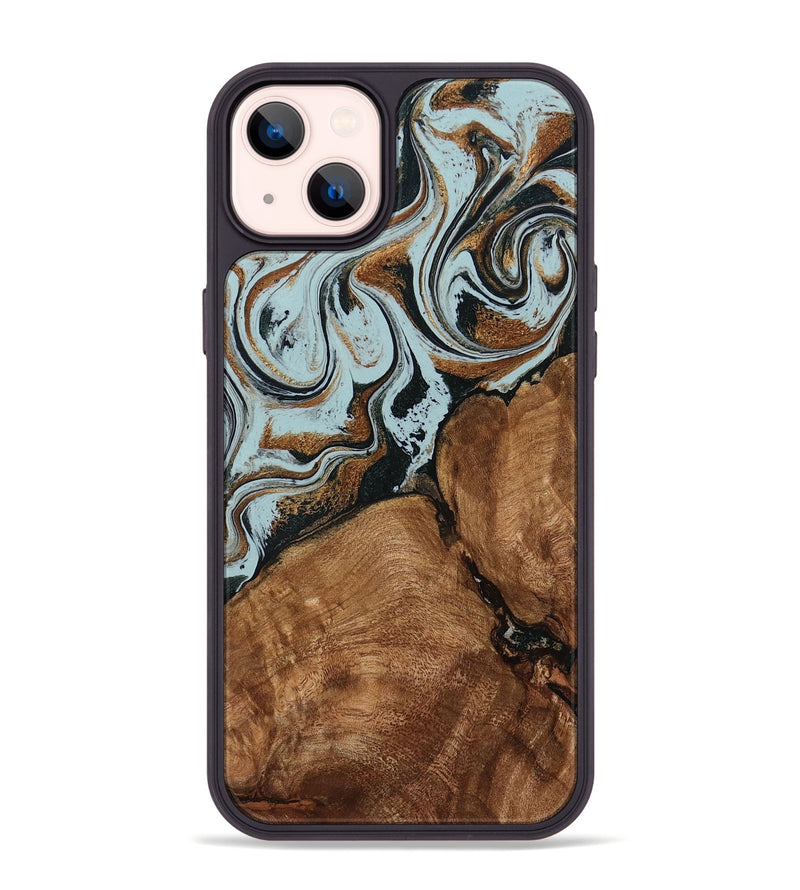 iPhone 14 Plus Wood Phone Case - Jorja (Green, 794041)