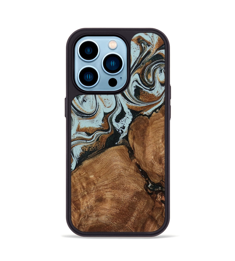 iPhone 14 Pro Wood Phone Case - Jorja (Green, 794041)