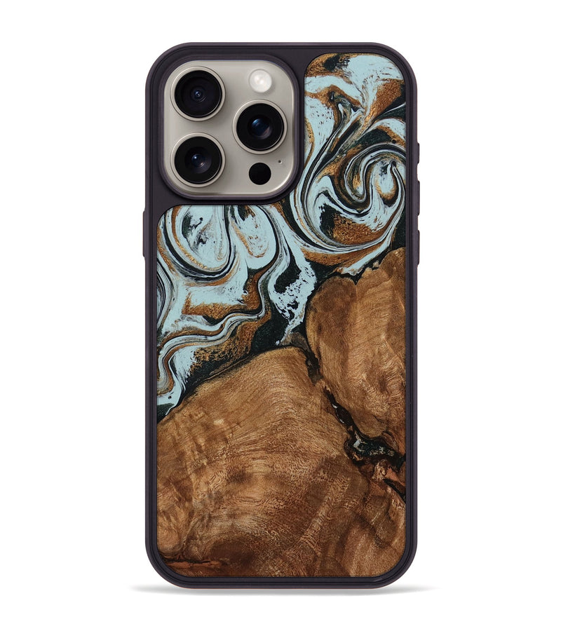 iPhone 15 Pro Max Wood Phone Case - Jorja (Green, 794041)