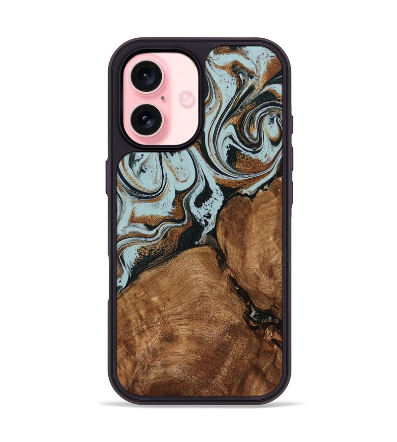 iPhone 16 Wood Phone Case - Jorja (Green, 794041)