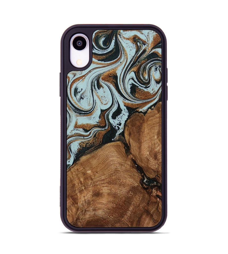iPhone Xr Wood Phone Case - Jorja (Green, 794041)