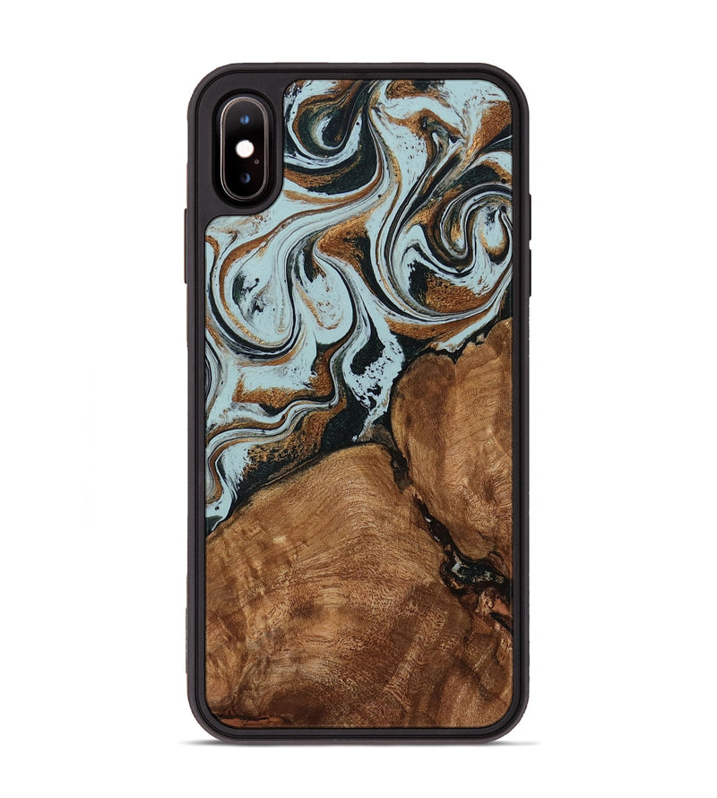 iPhone Xs Max Wood Phone Case - Jorja (Green, 794041)