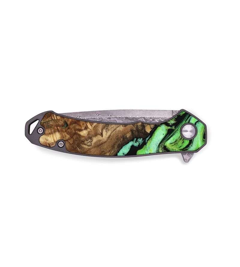 EDC Wood Pocket Knife - Yetta (Green, 794042)
