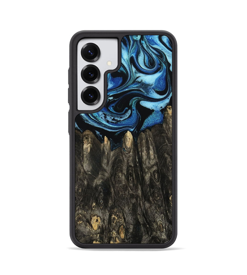 Galaxy S25 Wood Phone Case - Sharron (Blue, 794045)