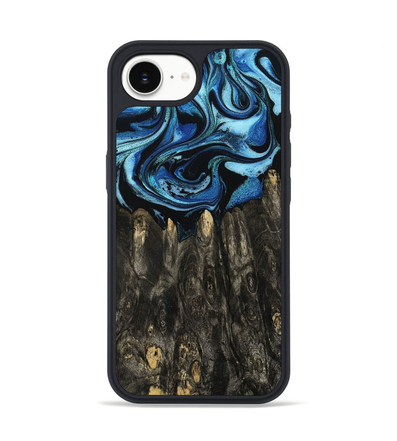 iPhone 16e Wood Phone Case - Sharron (Blue, 794045)