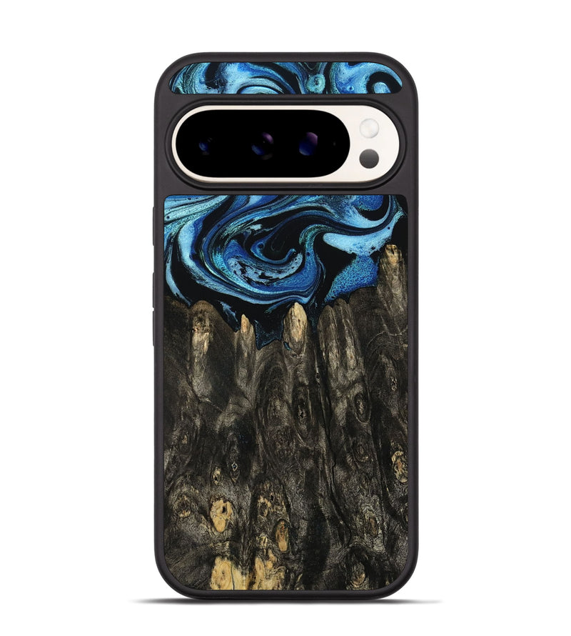 Pixel 9 Pro Wood Phone Case - Sharron (Blue, 794045)