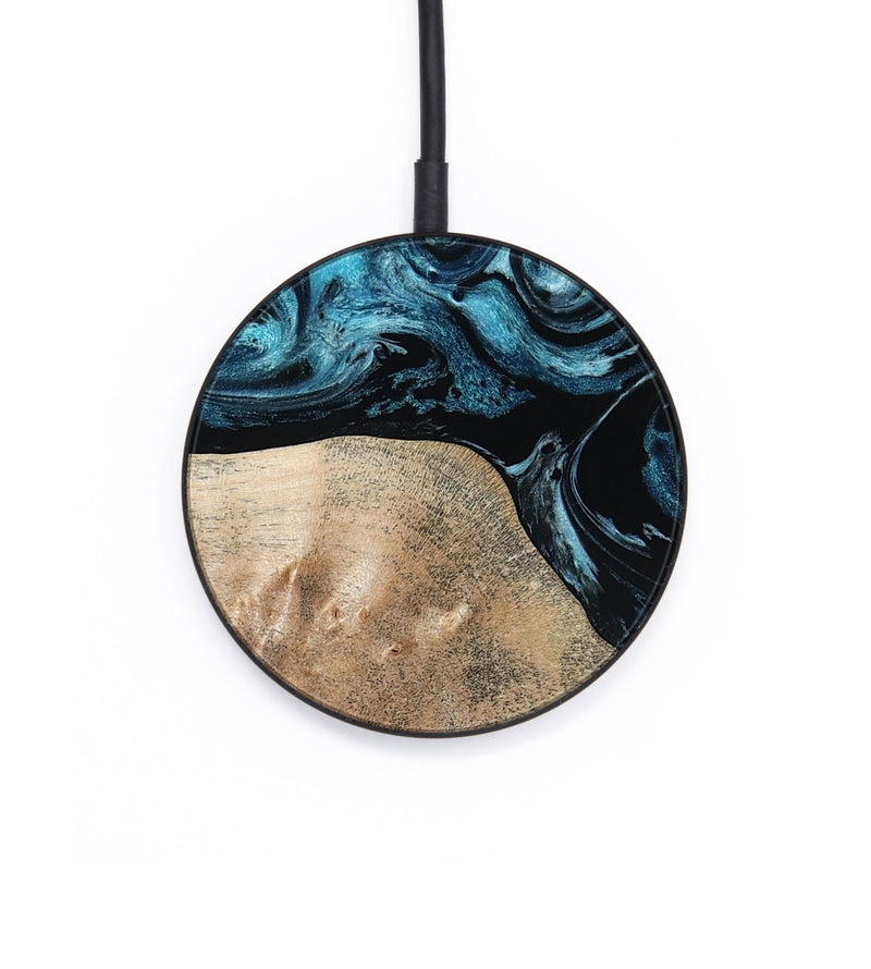 Circle Wood Wireless Charger - Elvis (Blue, 794046)