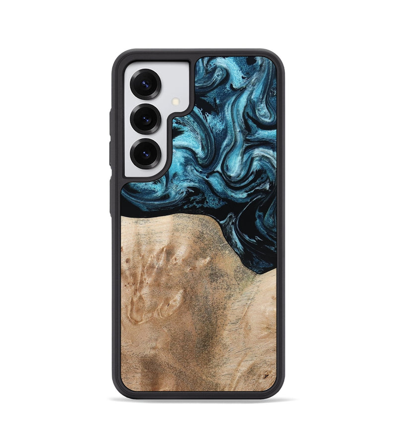 Galaxy S25 Wood Phone Case - Elvis (Blue, 794046)