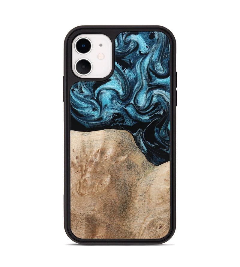 iPhone 11 Wood Phone Case - Elvis (Blue, 794046)
