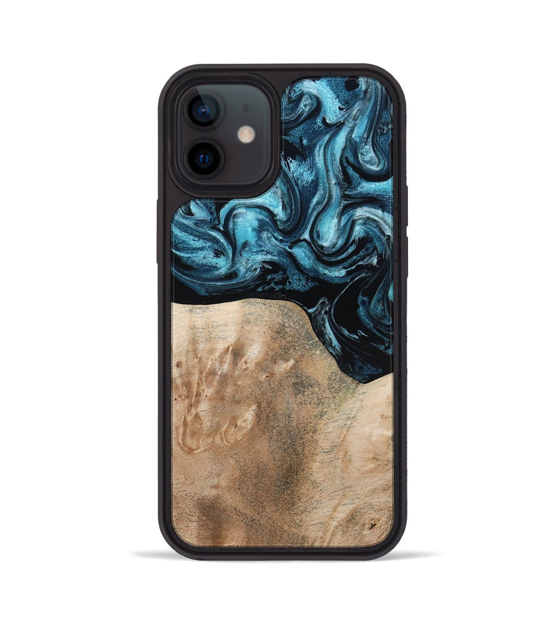 iPhone 12 Wood Phone Case - Elvis (Blue, 794046)
