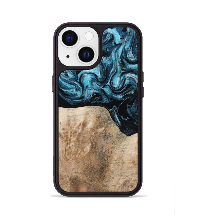 iPhone 13 Wood Phone Case - Elvis (Blue, 794046)