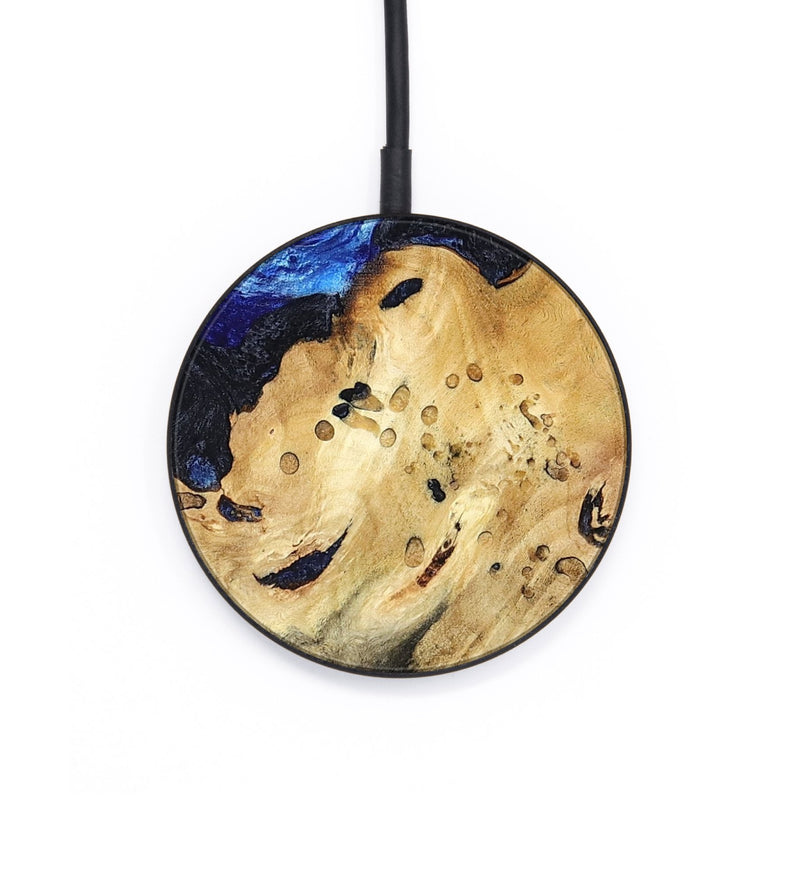 Circle Wood Wireless Charger - Macie (Blue, 794048)
