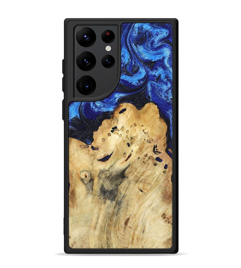 Galaxy S22 Ultra Wood Phone Case - Macie (Blue, 794048)