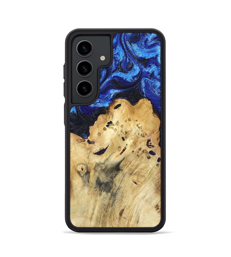 Galaxy S24 Wood Phone Case - Macie (Blue, 794048)