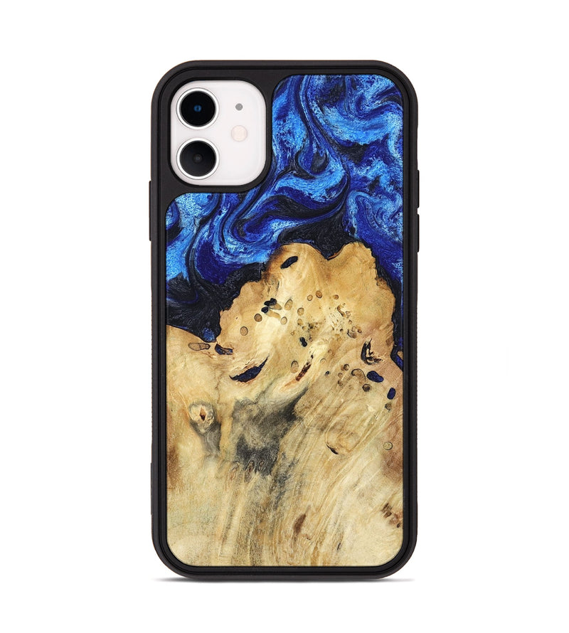 iPhone 11 Wood Phone Case - Macie (Blue, 794048)