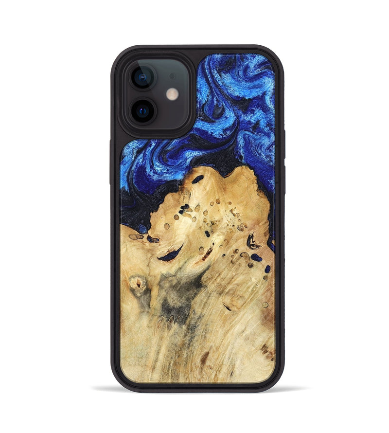 iPhone 12 Wood Phone Case - Macie (Blue, 794048)