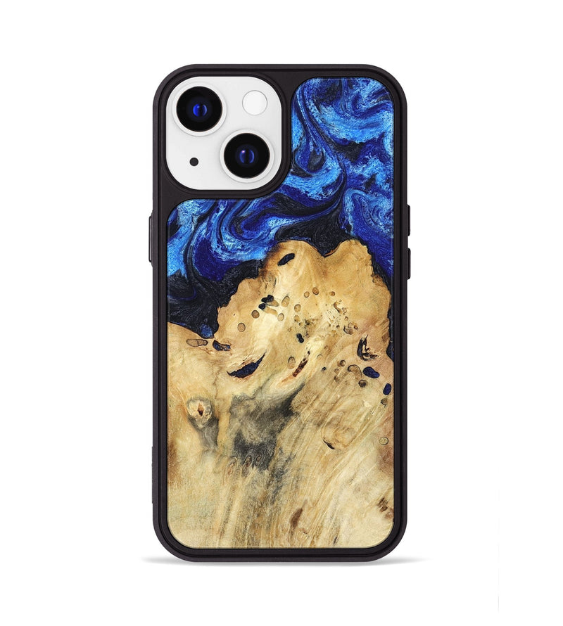 iPhone 13 Wood Phone Case - Macie (Blue, 794048)