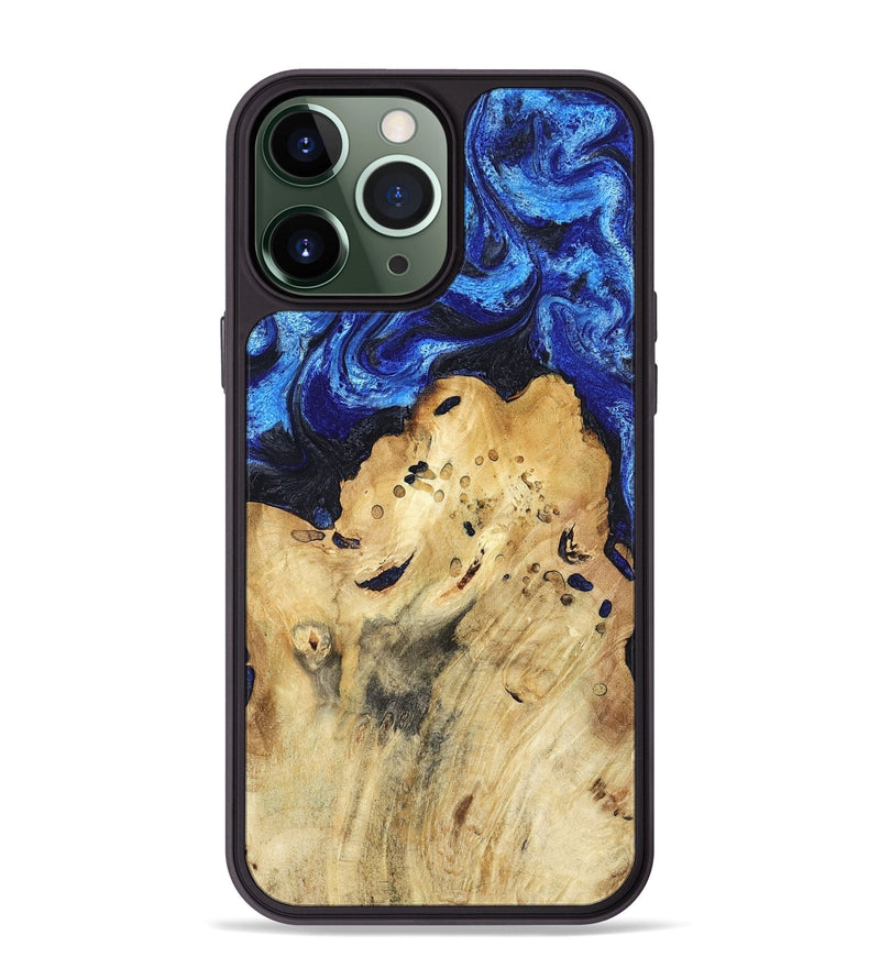 iPhone 13 Pro Max Wood Phone Case - Macie (Blue, 794048)