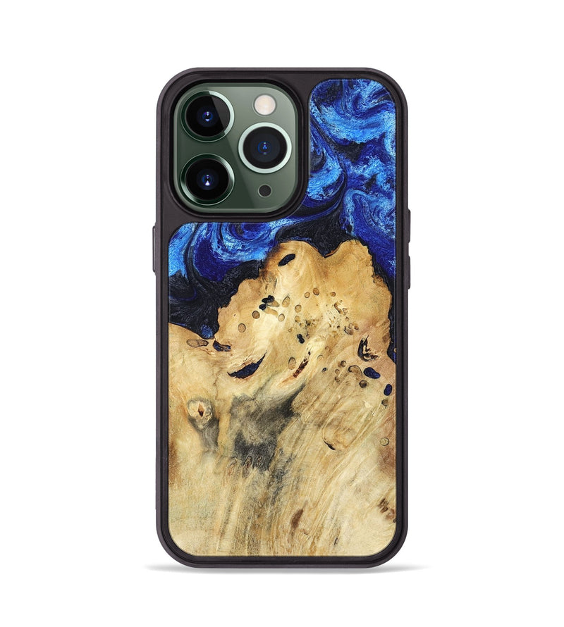 iPhone 13 Pro Wood Phone Case - Macie (Blue, 794048)