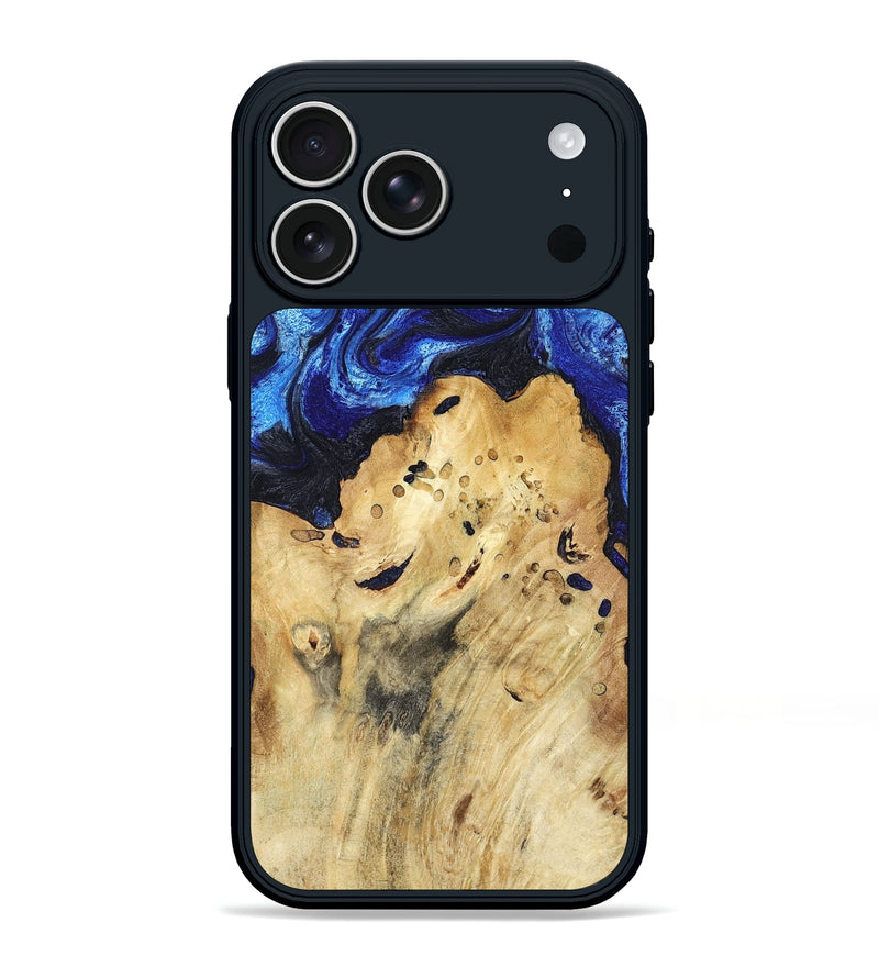 iPhone 17 Pro Max Wood Phone Case - Macie (Blue, 794048)