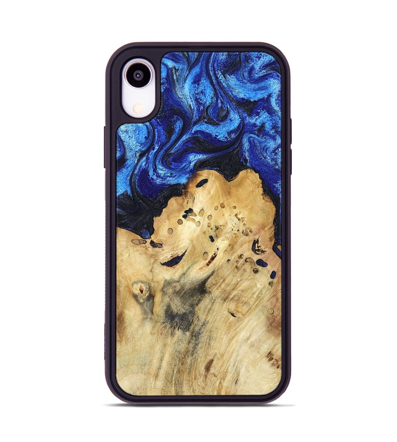 iPhone Xr Wood Phone Case - Macie (Blue, 794048)