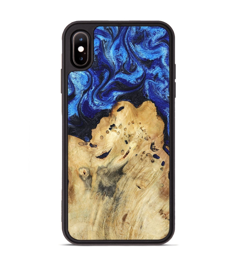 iPhone Xs Max Wood Phone Case - Macie (Blue, 794048)