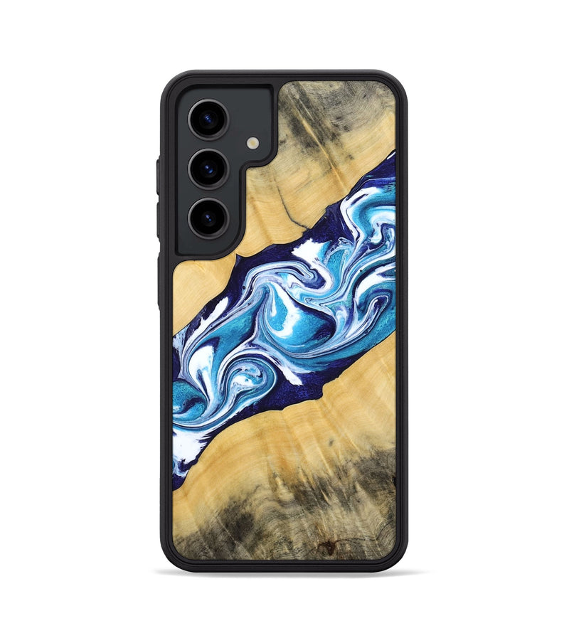 Galaxy S24 Wood Phone Case - Martha (Blue, 794050)