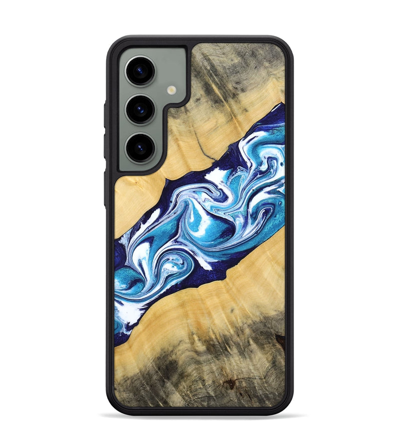 Galaxy S24 Plus Wood Phone Case - Martha (Blue, 794050)