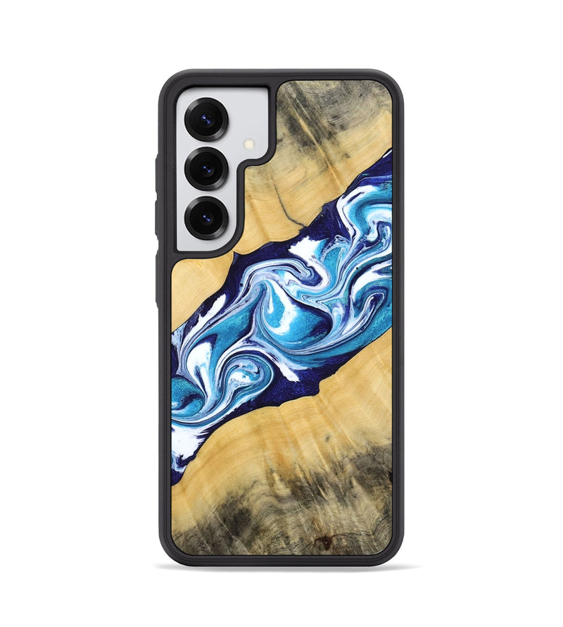Galaxy S25 Wood Phone Case - Martha (Blue, 794050)