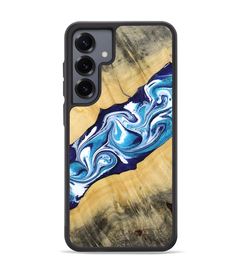 Galaxy S25 Plus Wood Phone Case - Martha (Blue, 794050)