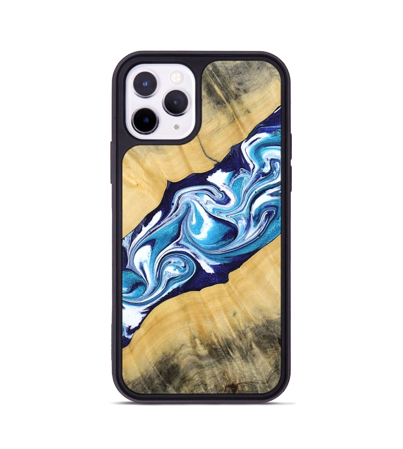iPhone 11 Pro Wood Phone Case - Martha (Blue, 794050)