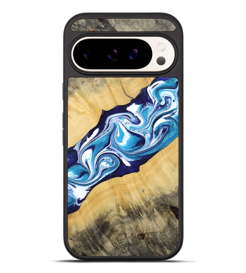 Pixel 10 Pro XL Wood Phone Case - Martha (Blue, 794050)
