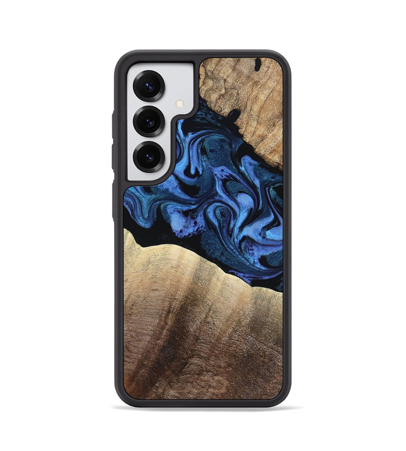 Galaxy S25 Wood Phone Case - Roxann (Blue, 794053)
