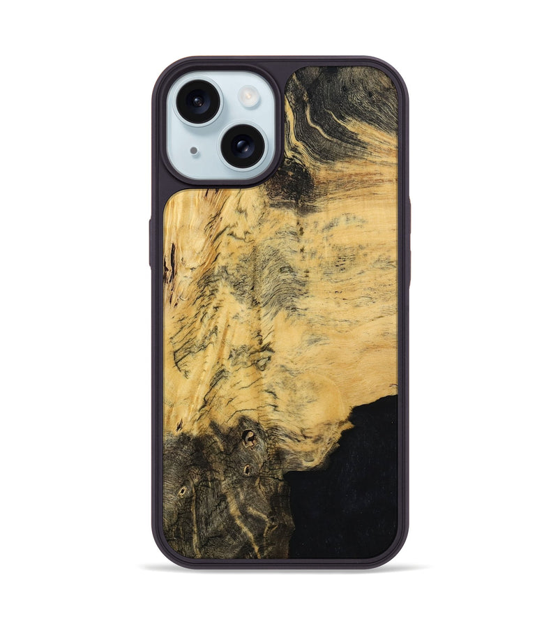 iPhone 15 Wood Phone Case - Queenie (Wood Burl, 794059)