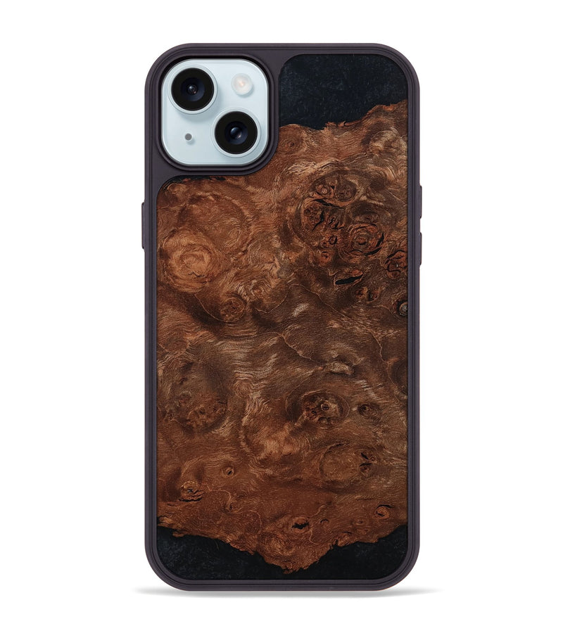 iPhone 15 Plus Wood Phone Case - Roseann (Wood Burl, 794062)