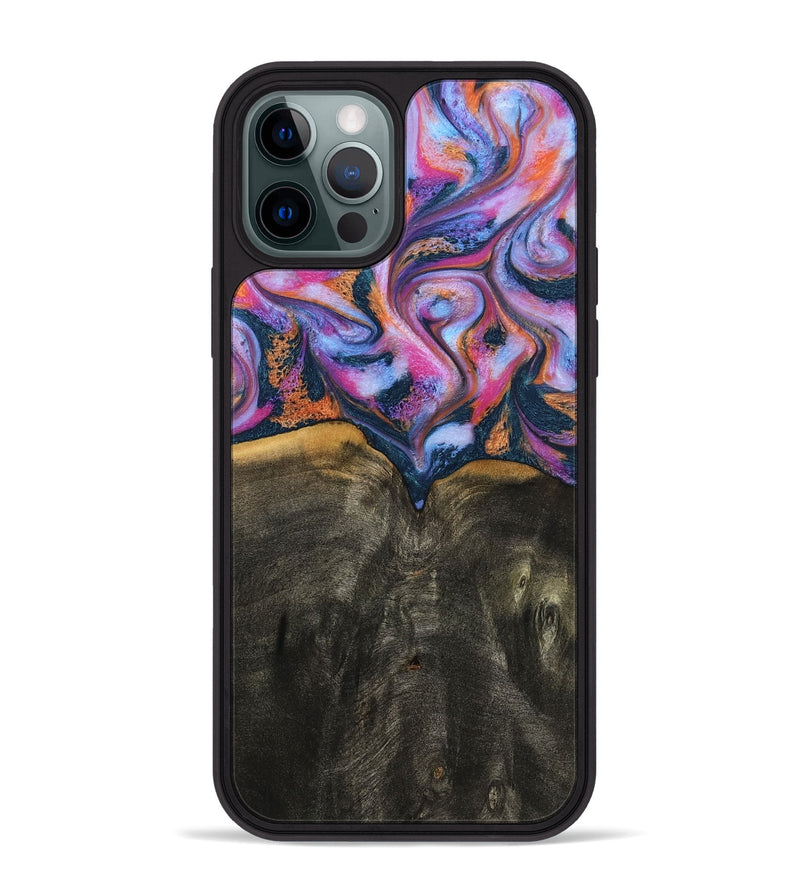 iPhone 12 Pro Max Wood Phone Case - Tristan (Blue, 794067)