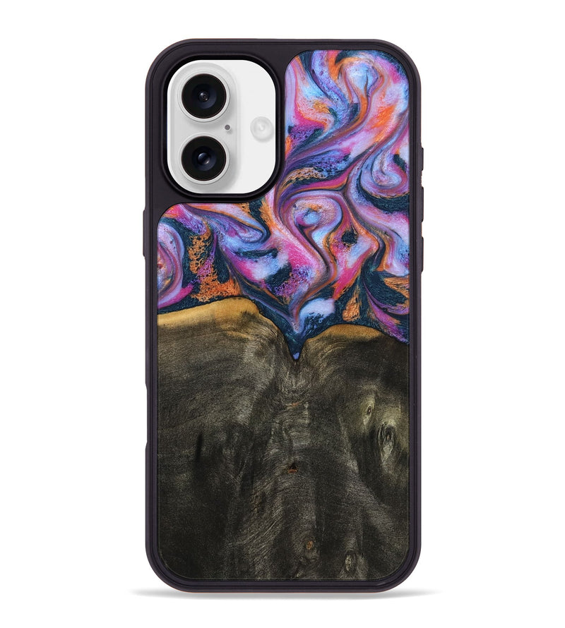 iPhone 16 Plus Wood Phone Case - Tristan (Blue, 794067)